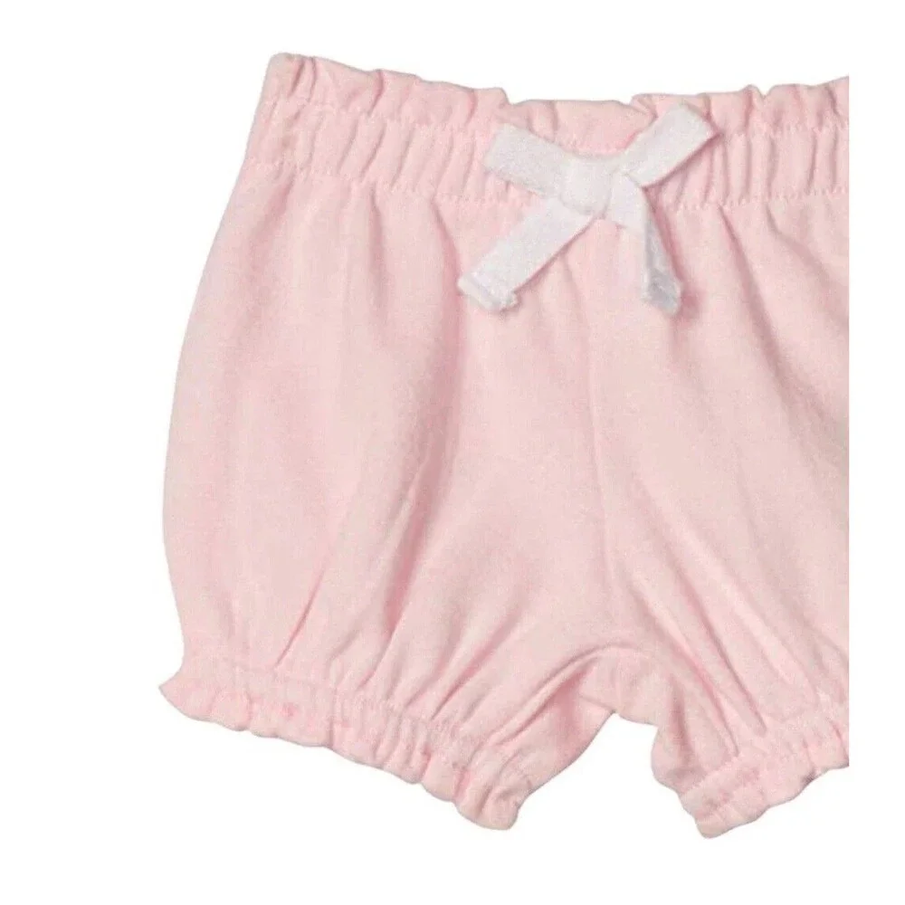 3 New Girls kids Bloomer Shorts Multipacks 3 Month blue white and pink